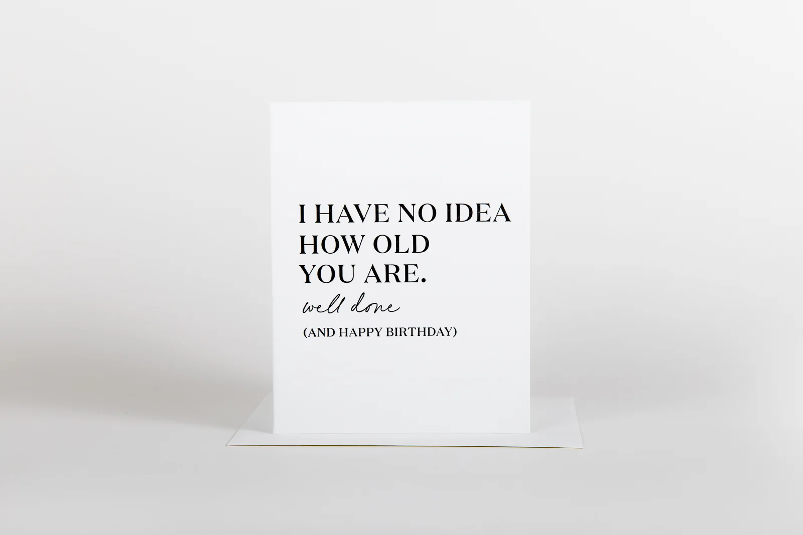 W&C Cards - No Idea How Old You Are