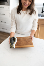 Load image into Gallery viewer, Slim Acacia Bread Board - Onyx
