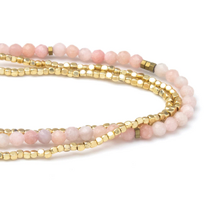 Scout Bracelet - Delicate Pink Opal | Gold