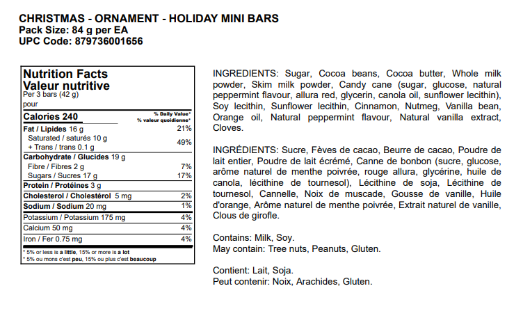 Jacek Chocolate - Holiday Ornament Mini Bars