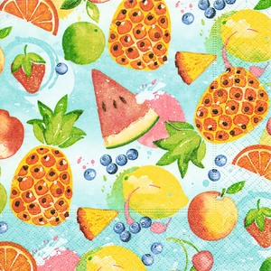 Cocktail Napkin - Tropical Fruits