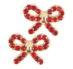 Load image into Gallery viewer, Treasure Box Earrings - Winter Wonderland Bows
