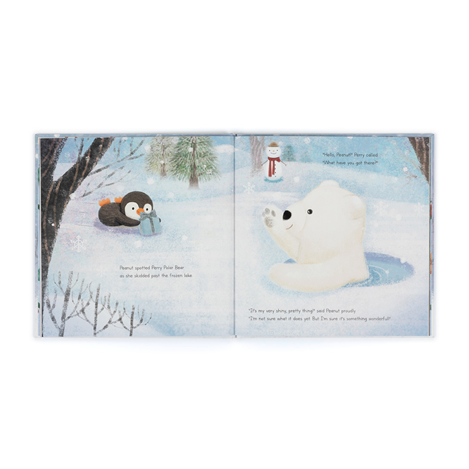 Jellycat Holiday Book - Peanut Penguin's Perfect Present
