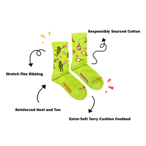 Women's Athletic Socks - Pickleball Game