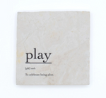 Load image into Gallery viewer, Marble Coaster - Verb | Play
