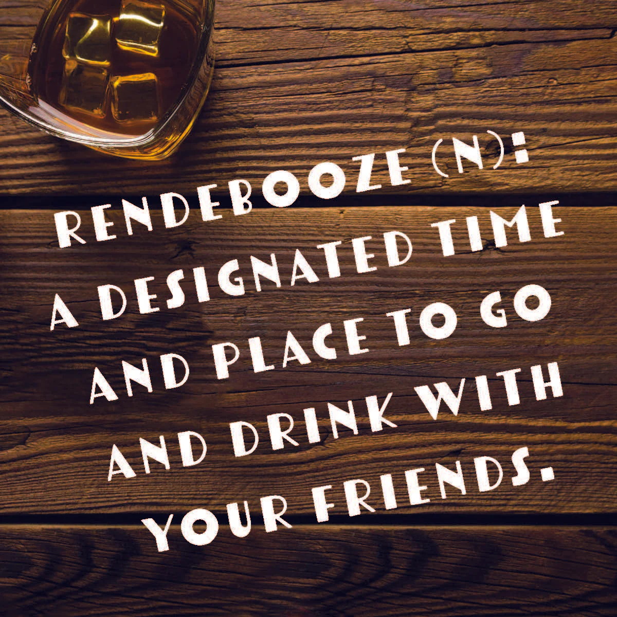 Wood Coaster - Rendezbooze