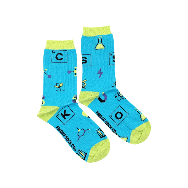 Women's Crew Socks - Science Elements