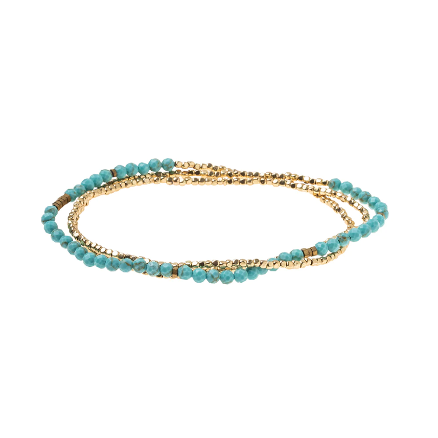Scout Bracelet - Delicate Turquoise | Gold