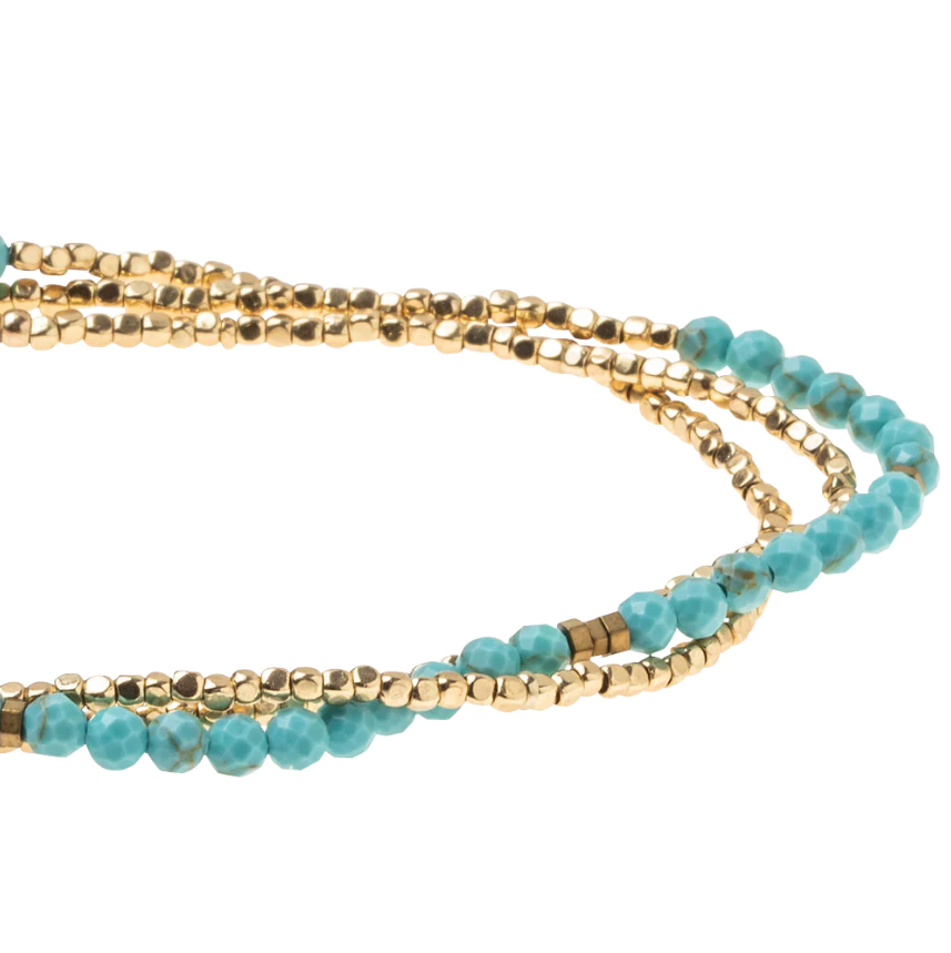 Scout Bracelet - Delicate Turquoise | Gold