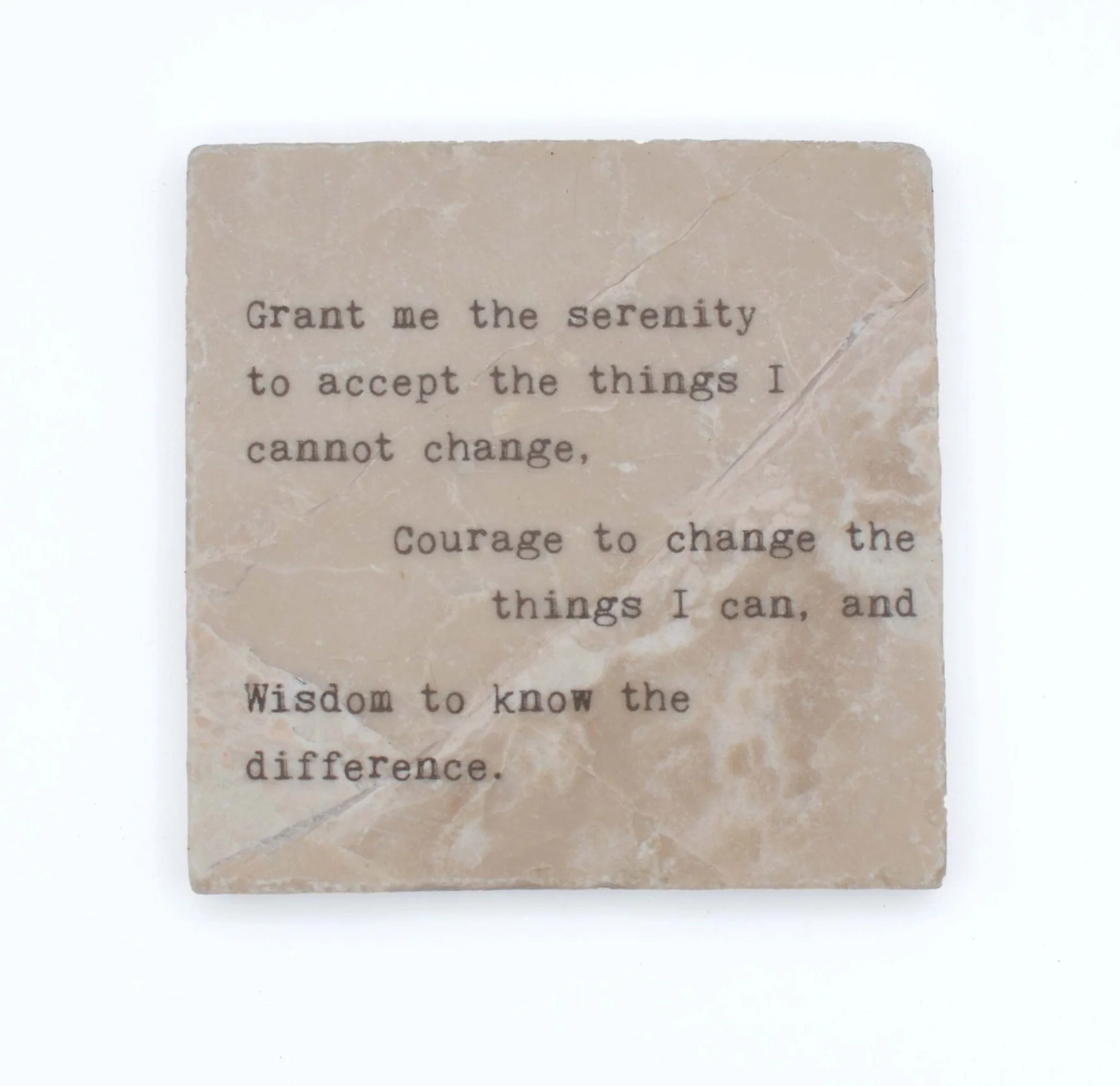 Marble Coaster - Grant Me the Serenity