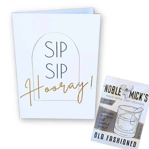 Noble Mick's Card - Sip Sip Old Fashioned