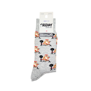 Men's Midcalf Socks - Sloth Working Out