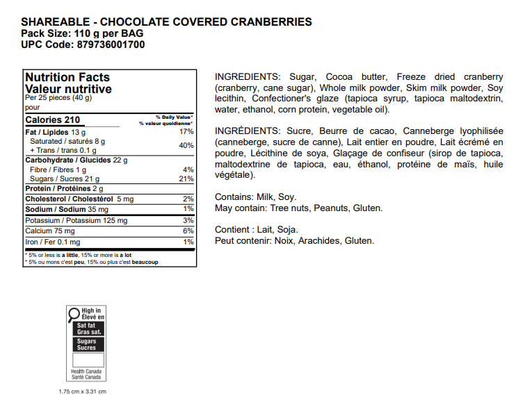 Jacek Chocolate - Shareables Snowberry