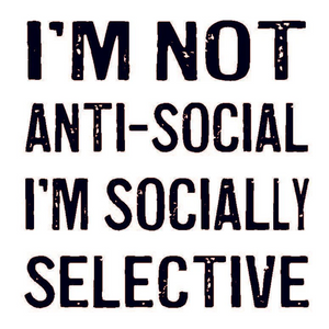Wood Coaster - I'm Not Anti-Social