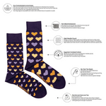 Load image into Gallery viewer, Men's Midcalf Socks - Modern Heart
