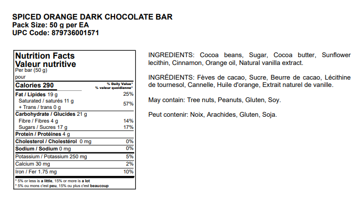 Jacek Chocolate - Square Spiced Orange