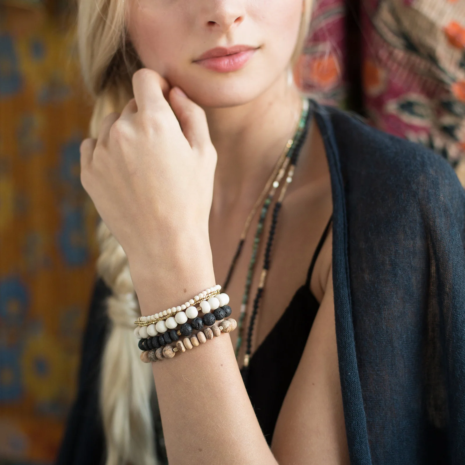Scout Bracelet - Stacking Ocean Agate