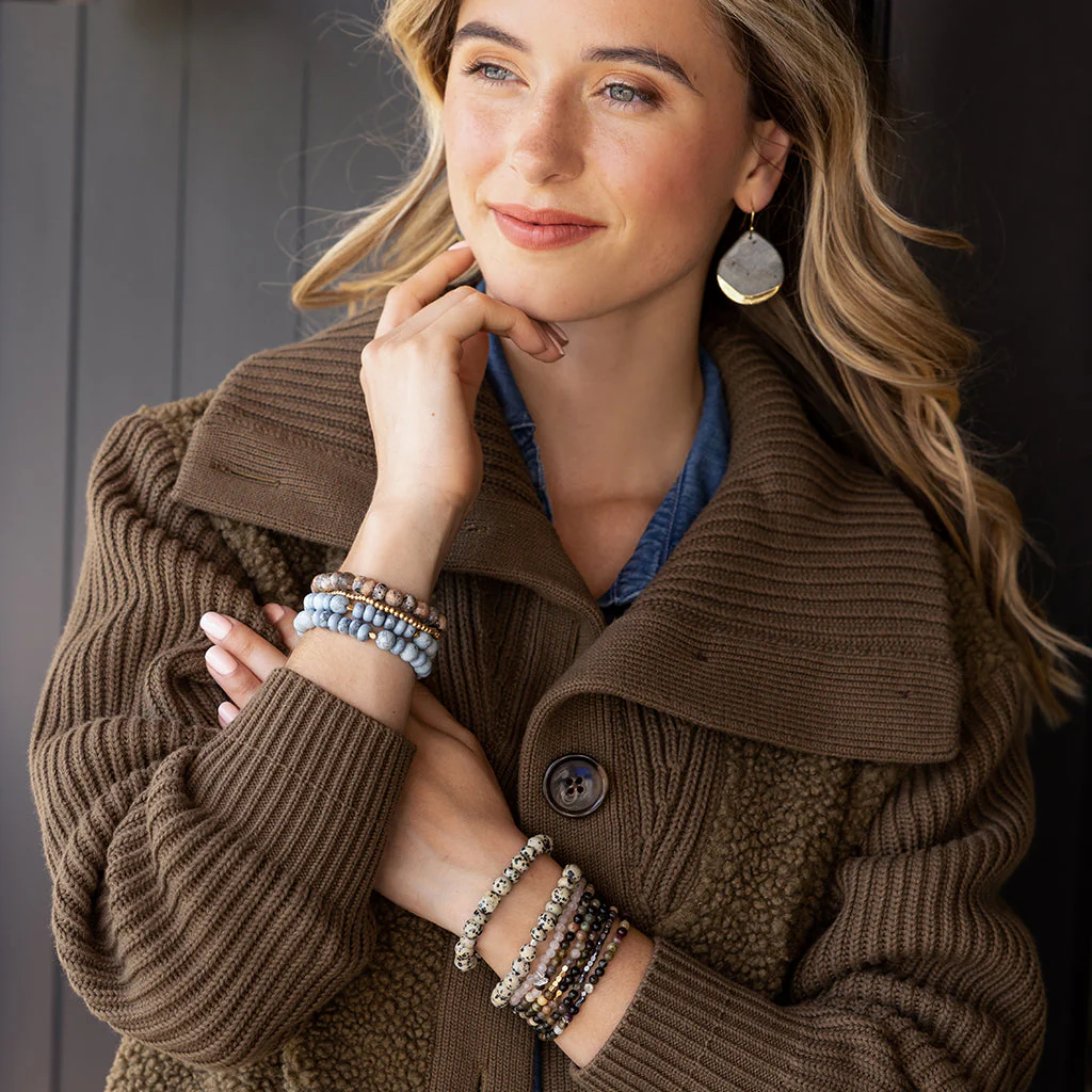 Scout Bracelet - Stacking Labradorite