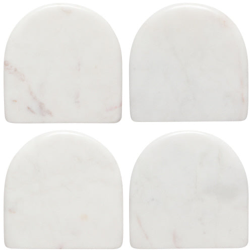 Coaster - Marble Arch White s/4