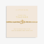 Load image into Gallery viewer, A Littles &amp; Co. Bracelet - Teacher (apple star) | Gold
