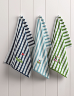 Load image into Gallery viewer, Terry Golf Towel - Light Blue Stripes | Ball on Tee
