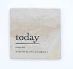 Load image into Gallery viewer, Marble Coaster - Verb | Today
