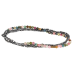 Load image into Gallery viewer, Scout Bracelet - Delicate Tourmaline | Pyrite
