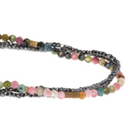Load image into Gallery viewer, Scout Bracelet - Delicate Tourmaline | Pyrite
