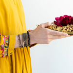 Load image into Gallery viewer, Scout Bracelet - Delicate Tourmaline | Pyrite
