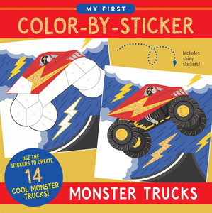 Activity Book - Color By Sticker Monster Trucks