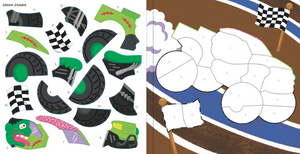 Activity Book - Color By Sticker Monster Trucks