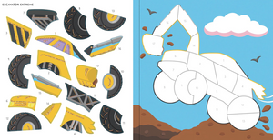 Activity Book - Color By Sticker Monster Trucks