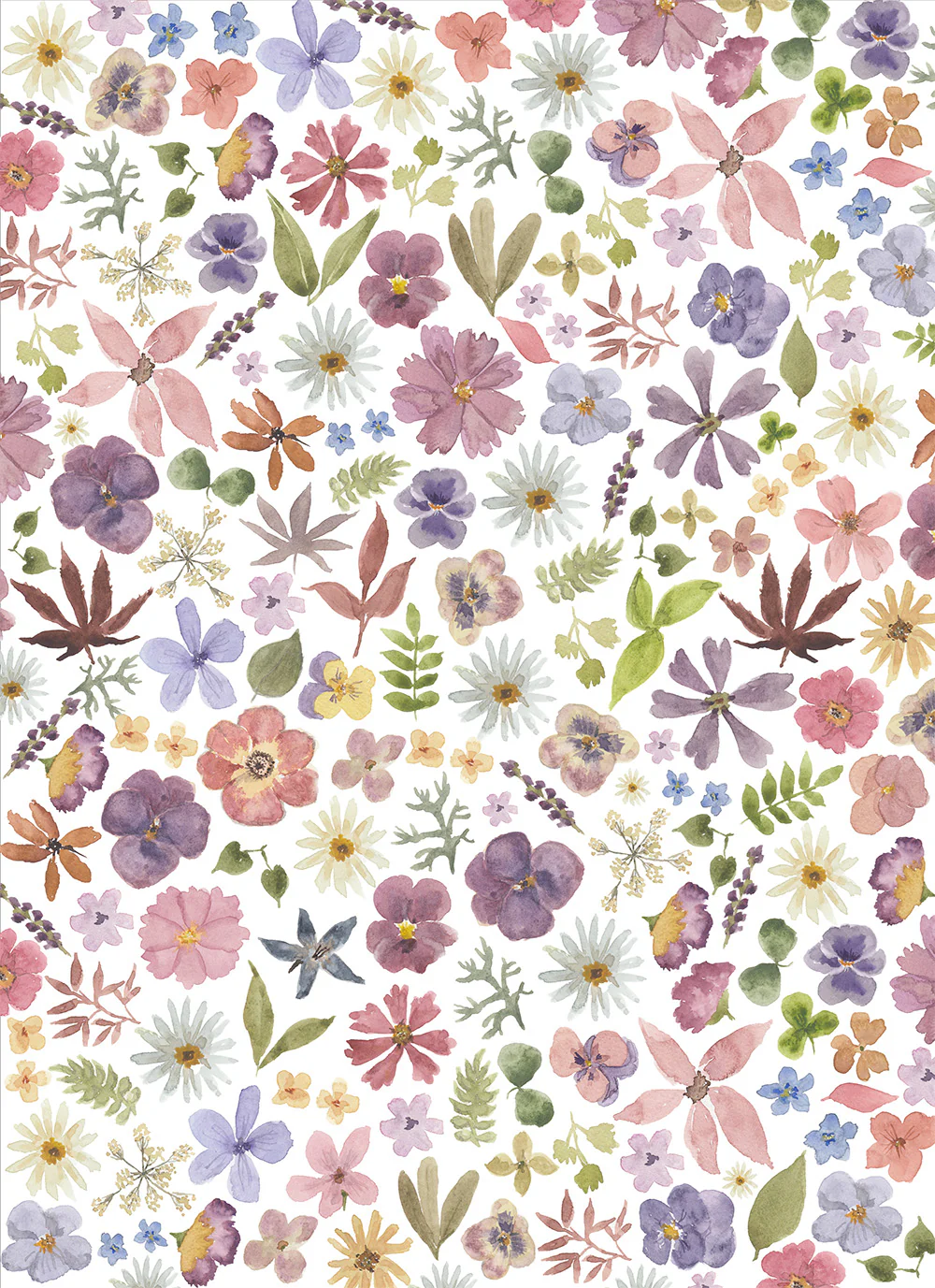 Tea Towel Maison - Fleurs Pressées v2