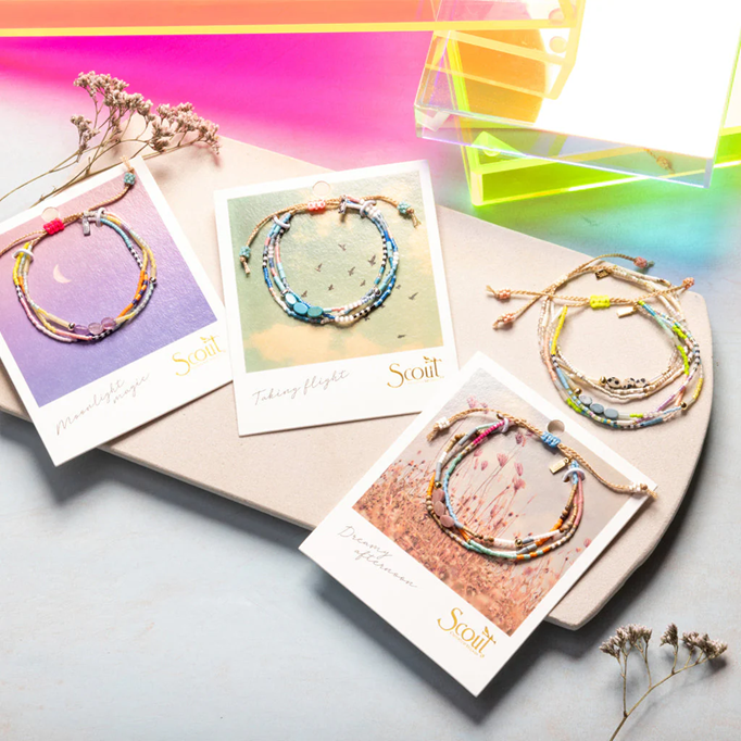 Scout Bracelet - Mixed Media Rose Quartz