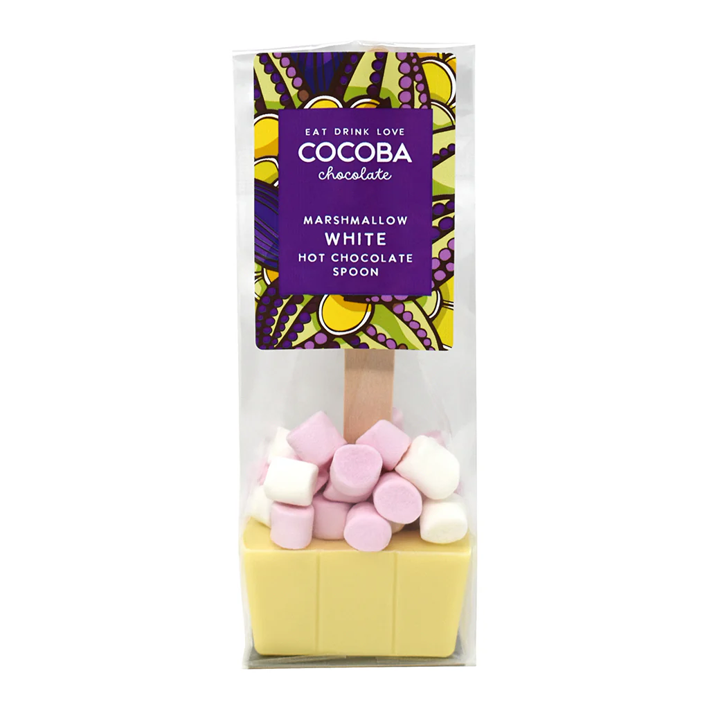 Cocoba - Chocolate Spoon | White Choc Marshmallow