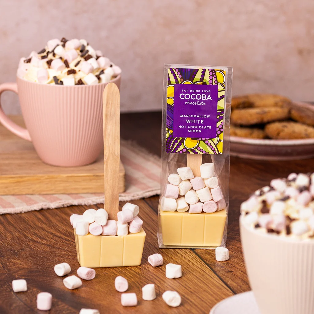 Cocoba - Chocolate Spoon | White Choc Marshmallow