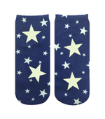 Load image into Gallery viewer, Adult Socks - Ankle Starry Night Glow
