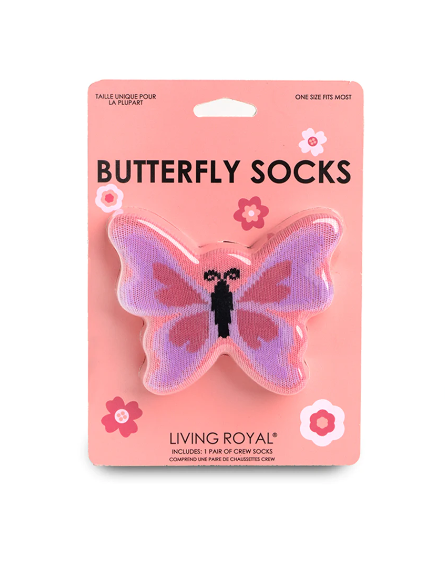 Adult Socks - 3D Butterfly