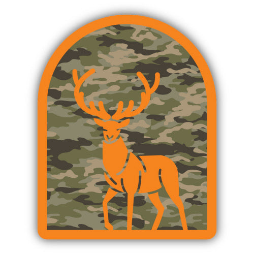 Sticker - Camo Orange Deer