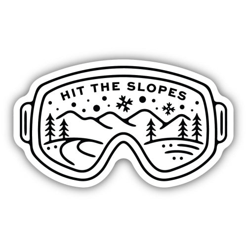 Sticker - Hit the Slopes Goggles