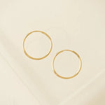 Load image into Gallery viewer, Gold-Filled Hoops - 20mm Infinity
