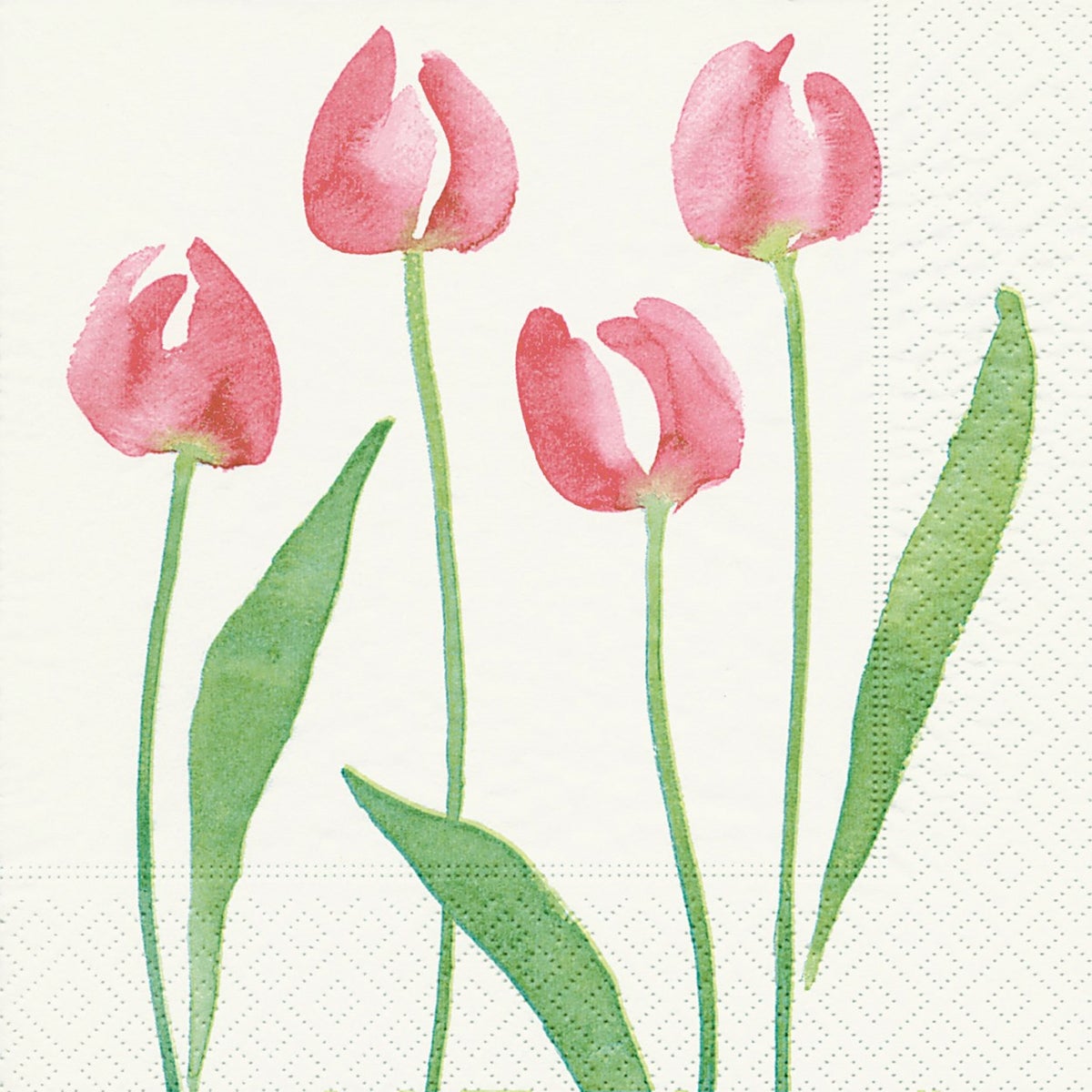 Luncheon Napkin - Watercolour Tulip