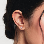Load image into Gallery viewer, H&amp;B Mini Pavé Stud Earrings
