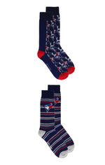 Load image into Gallery viewer, Blue Jays Socks - Men&#39;s Dress s/2
