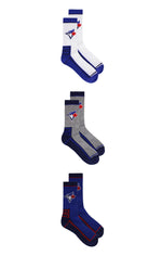 Load image into Gallery viewer, Blue Jays Socks - Men&#39;s Half Terry Crew s/3
