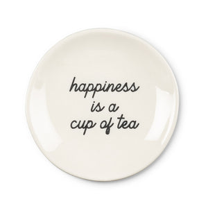 Teabag Plate - Happiness is a Cup of Tea