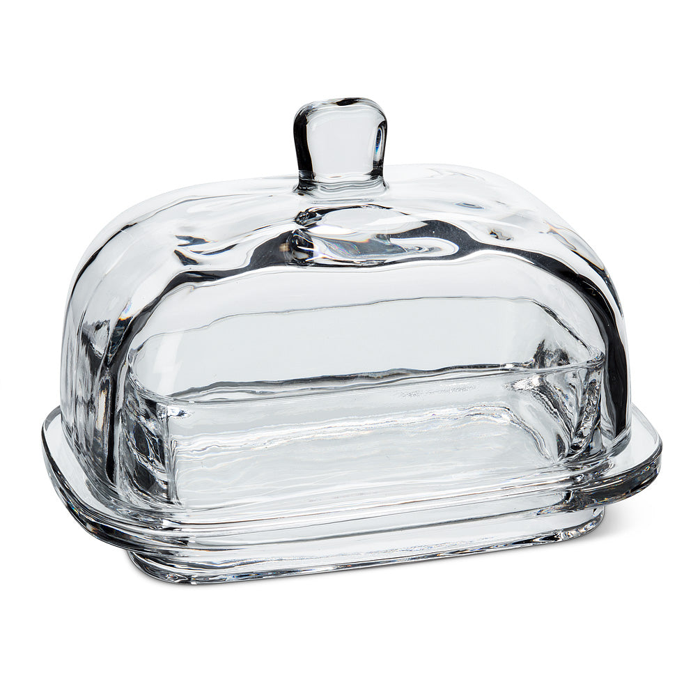 Butter Dish - Rounded Rectangle Clear