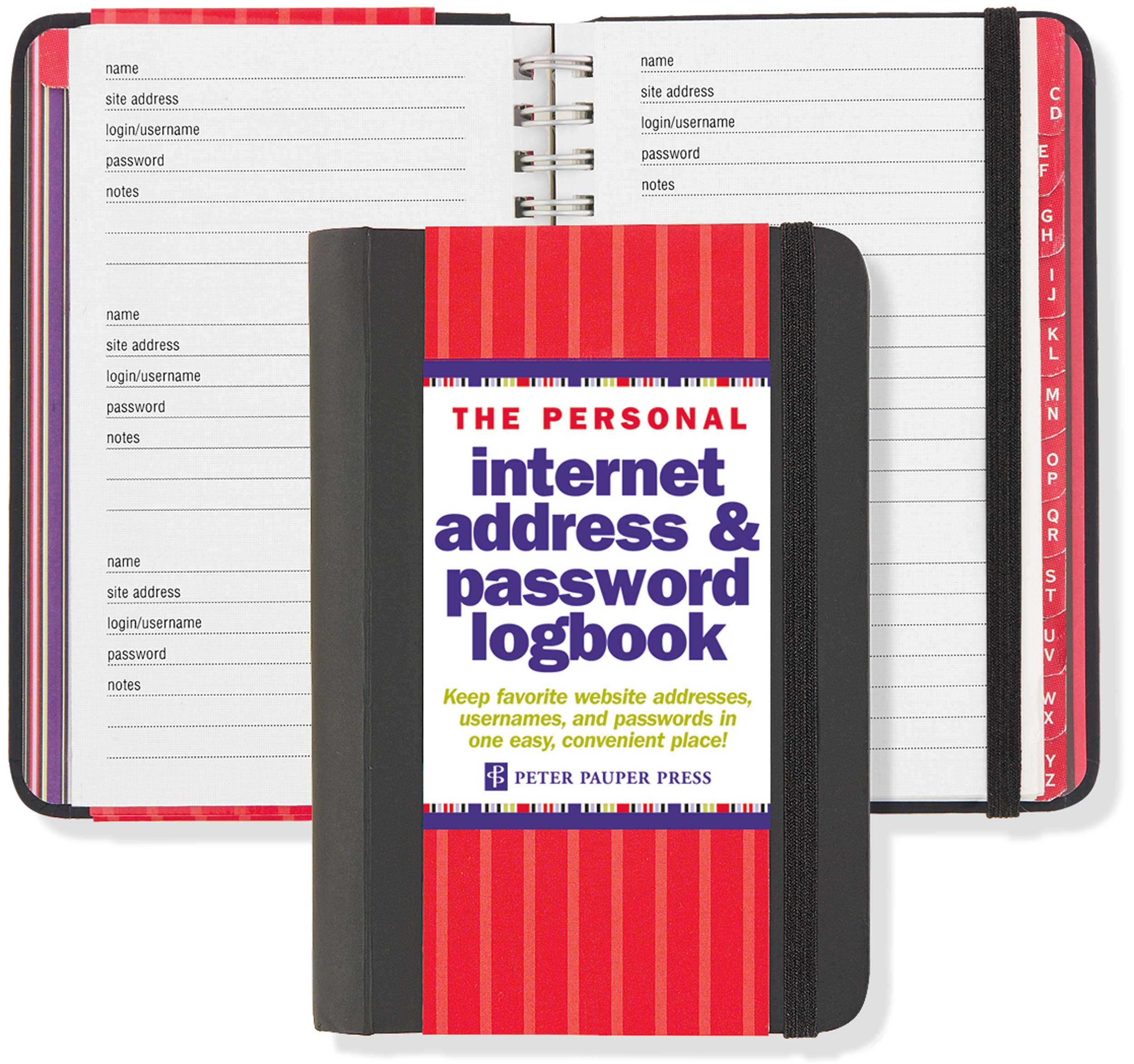 Journal - Password Logbook Black