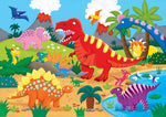 Load image into Gallery viewer, Kids Floor Puzzle - Dinosaurs 48pc
