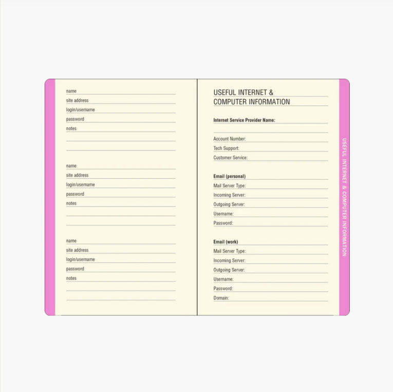 Journal - Password Peony Garden